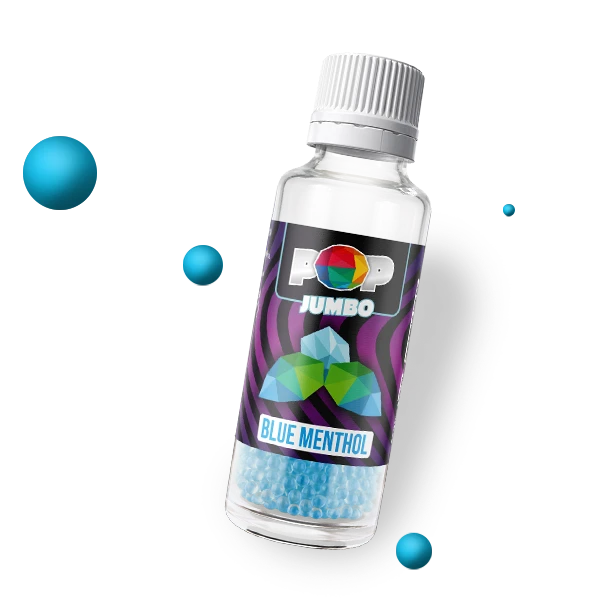 Capsule tigari POP Jumbo Blue Menthol cu aroma de mentol rece